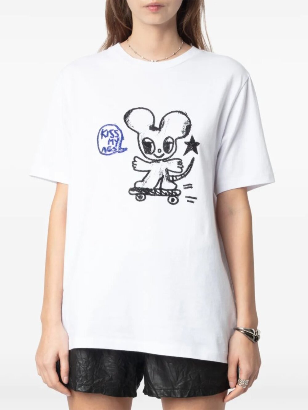 Zadig & Voltaire Women's White T-shirt Small